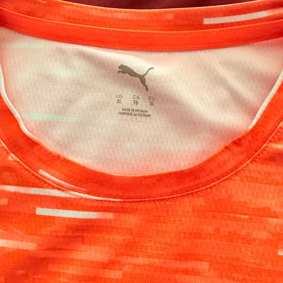 Puma Bright Orange Performance Tee - Picture 2 of 4